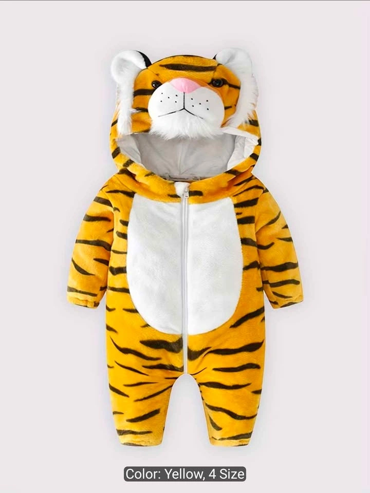 9-12 Month Cow-Shaped Plush Baby Onesie - photo 4