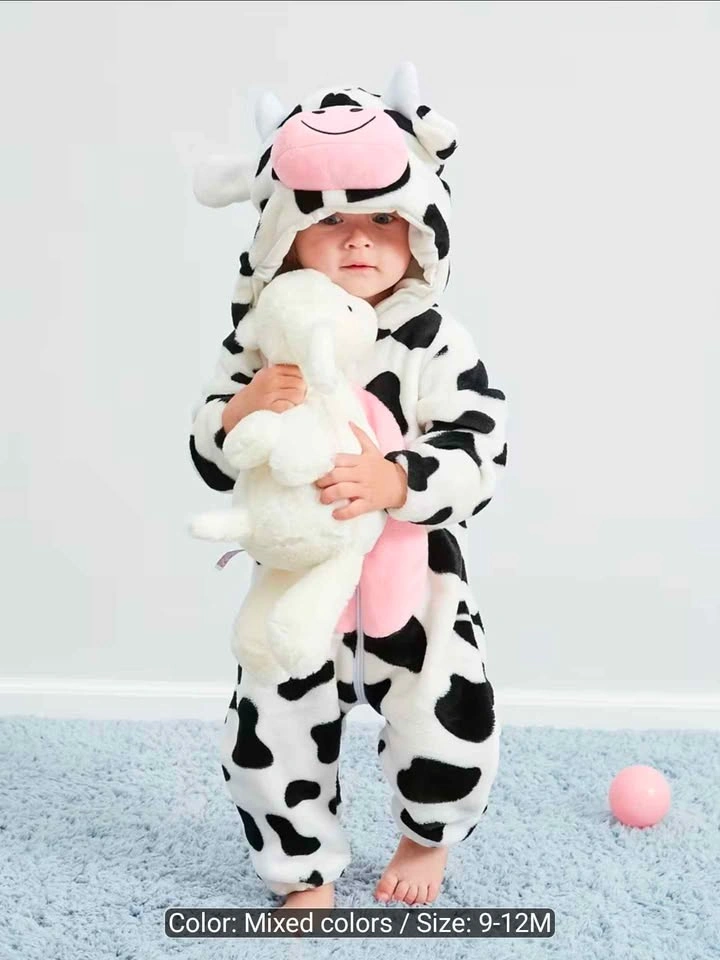 9-12 Month Cow-Shaped Plush Baby Onesie - photo 5