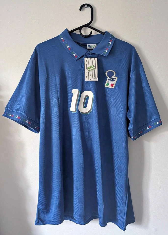 Italy 1994 World Cup #10 Roberto Baggio Diadora Jersey
