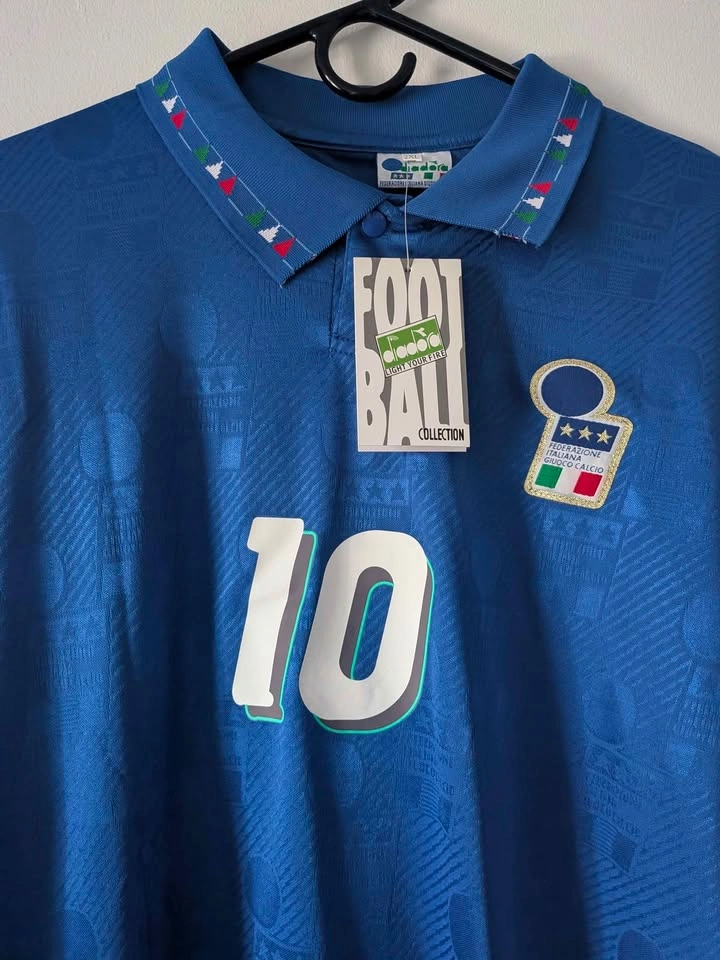 Italy 1994 World Cup #10 Roberto Baggio Diadora Jersey - photo 2