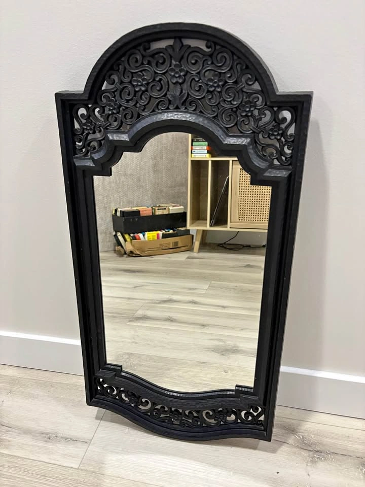 Syroco Mirror Vintage 70’s black mirror