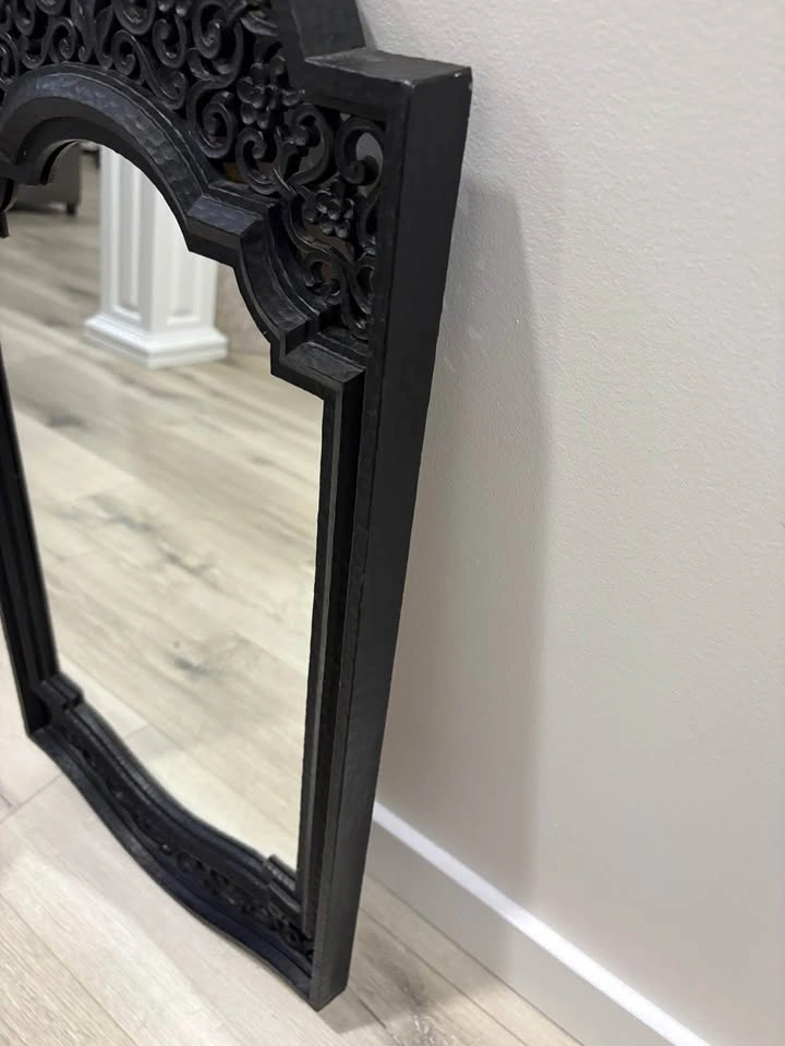 Syroco Mirror Vintage 70’s black mirror - photo 3