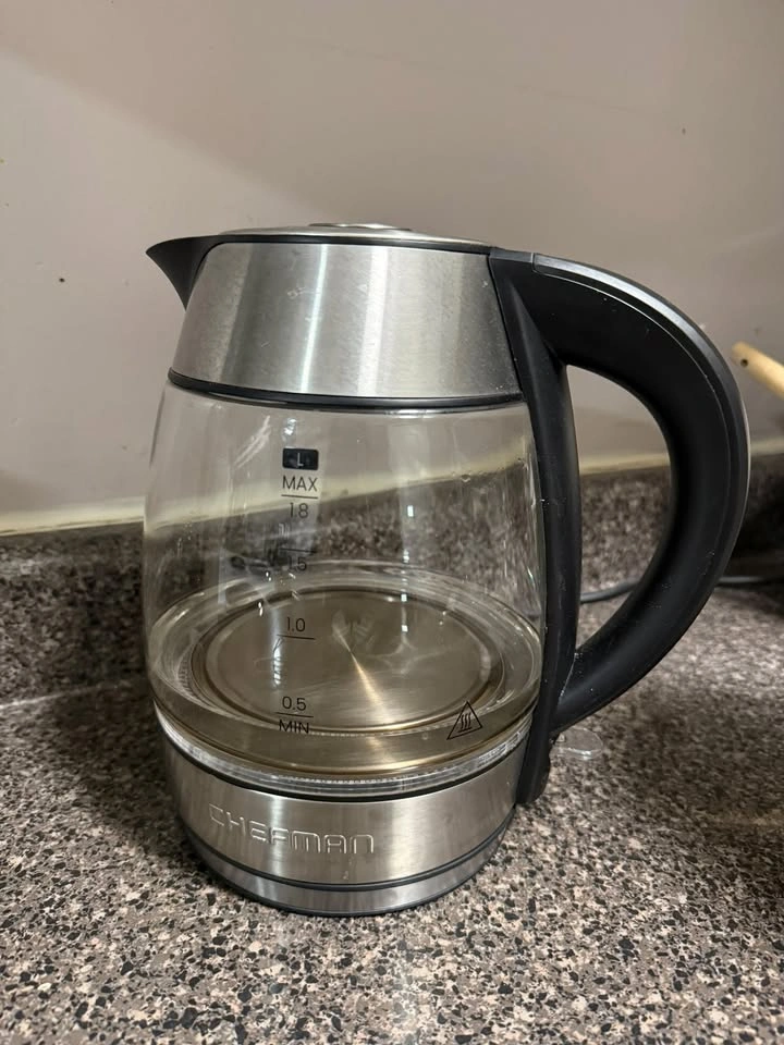 Chefman 1.8L Glass Electric Kettle with Tea Infuser - photo 2