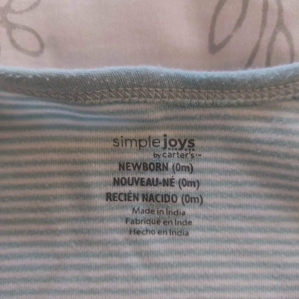 Carter baby onesies / sleepers - newborn size - photo 4