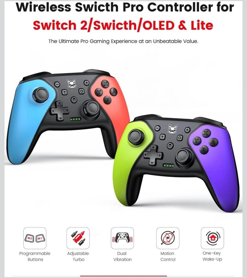 2 Pack Wireless Switch Controller for Switch/Lite/OLED - photo 2
