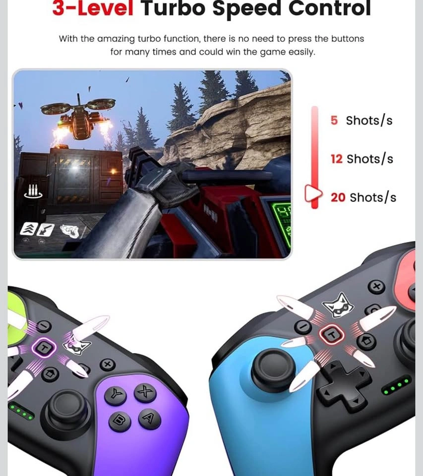 2 Pack Wireless Switch Controller for Switch/Lite/OLED - photo 4