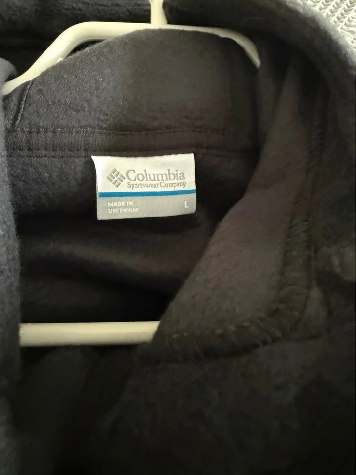 Columbia Black Fleece Hoodie Jacket Size L - photo 3