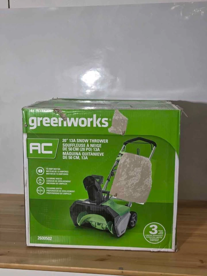 Greenworks 20" Corded Snow Thrower 13 Amp - photo 5