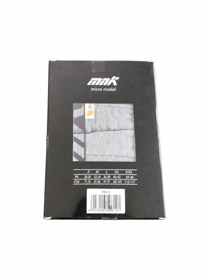 MNK Micro Modal Boxer Brief 2-Pack – Gray, Size S - photo 2