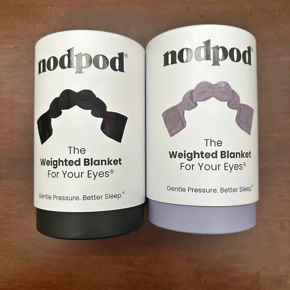 😴 Nodpod Weighted Eye Blanket / Eye Mask – Black or Purple 😴