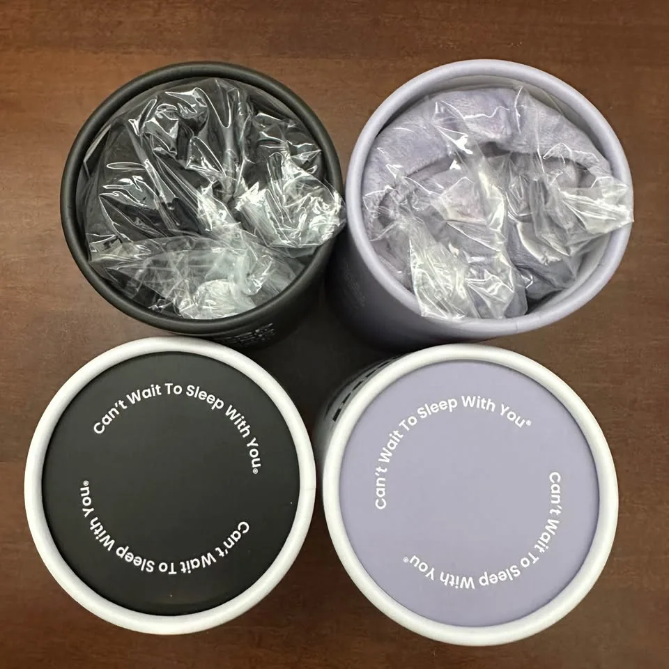 😴 Nodpod Weighted Eye Blanket / Eye Mask – Black or Purple 😴 image indicator(2)