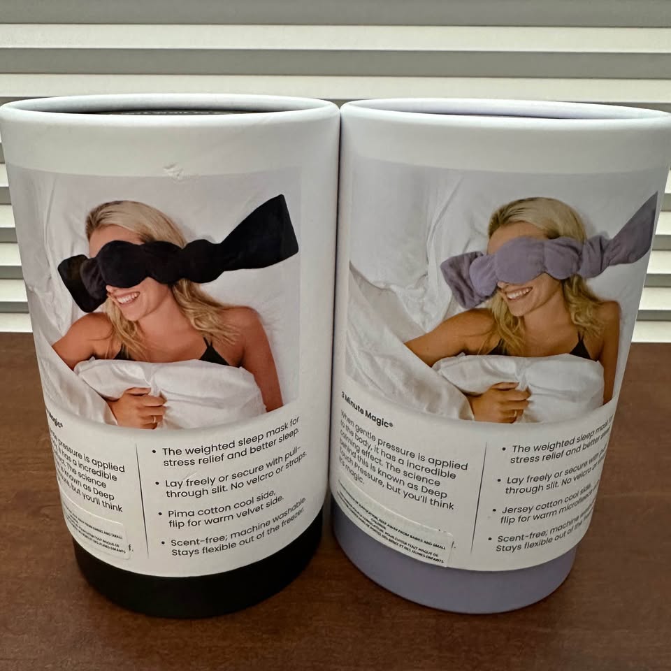 😴 Nodpod Weighted Eye Blanket / Eye Mask – Black or Purple 😴 - photo 3