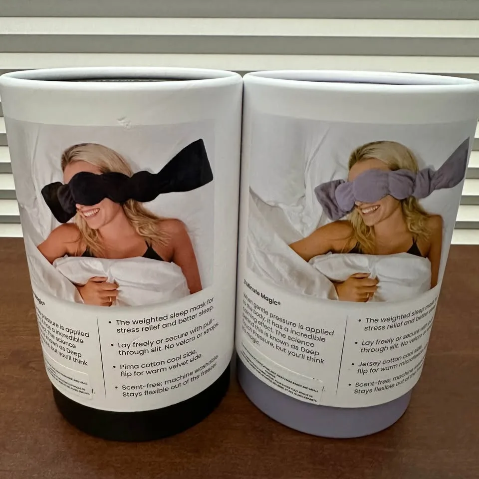 😴 Nodpod Weighted Eye Blanket / Eye Mask – Black or Purple 😴 image indicator(3)