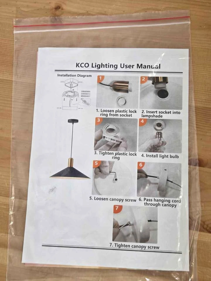 KCO 13.8 Inch Black Dome Pendant Light - photo 2
