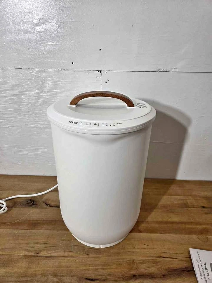 SAMEAT Large Heated Towel Warmer Bucket with Wood Handle