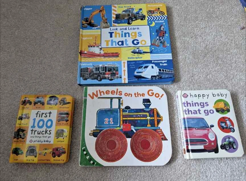 Children's Things That Go Board Book Bundle - 4 Books