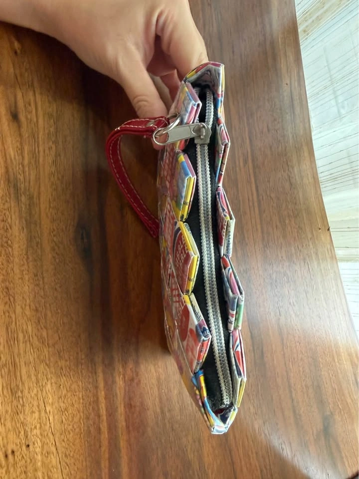 NAHUI OLLIN DOUBLE BUBBLE GUM WRAPPER WRISTLET / CLUTCH - photo 2