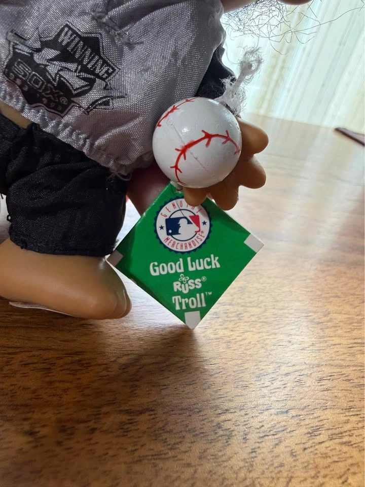 ⚾️🖤 VINTAGE RUSS MLB CHICAGO WHITE SOX TROLL 🖤⚾️ - photo 3