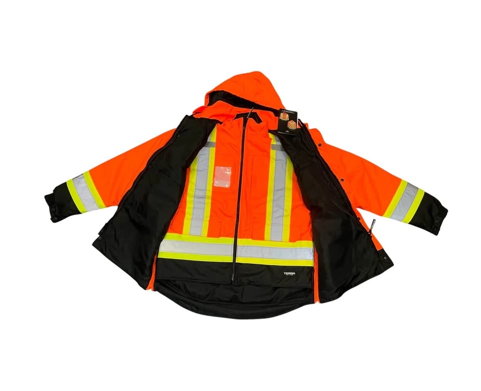 NEW Terra High-Visibility 7-in-1 Waterproof Safety Jacket - Larg - photo 2