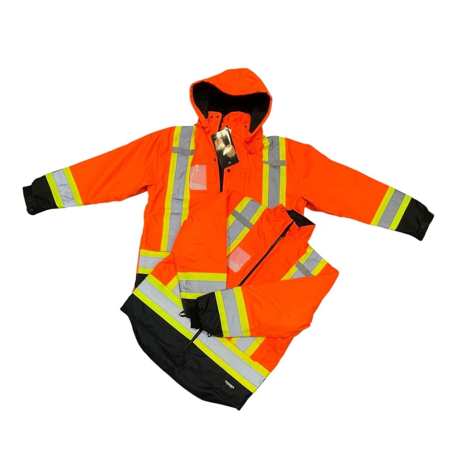 NEW Terra High-Visibility 7-in-1 Waterproof Safety Jacket - Larg - photo 3