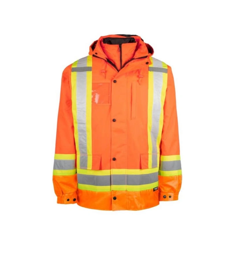 NEW Terra High-Visibility 7-in-1 Waterproof Safety Jacket - Larg - photo 4