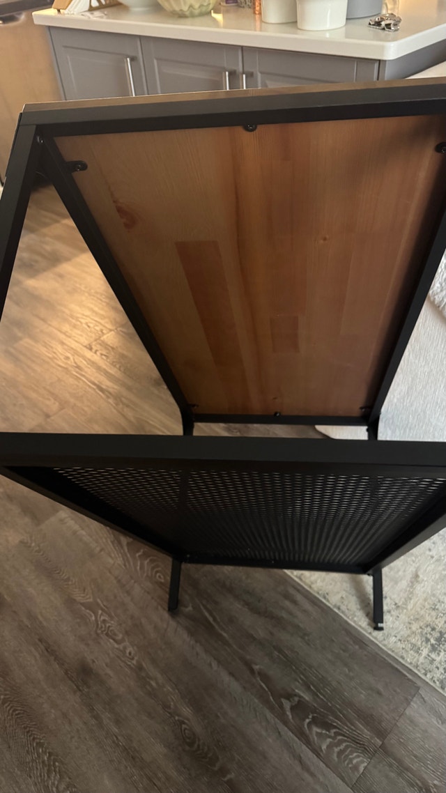 IKEA FJALLBO Medium table - Wood and Black metal - photo 3