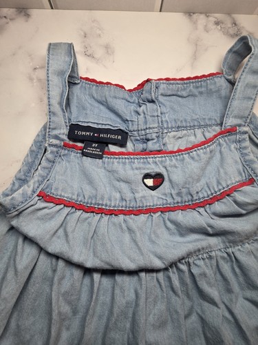Tommy Hilfiger Girls Blue/Red Denim Sundress Sleeveless 2T - photo 3