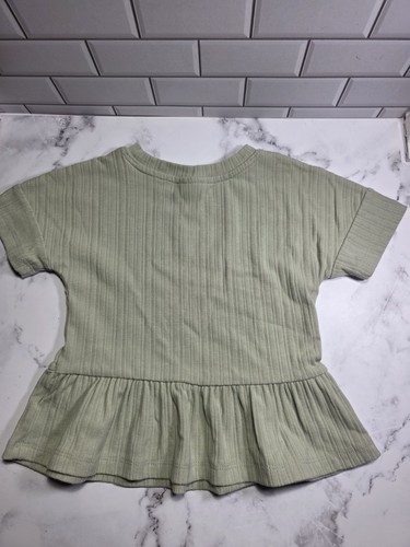 Cat & Jack Girls 2T/3T Green 2pc Cotton Knit Shorts Set - photo 4