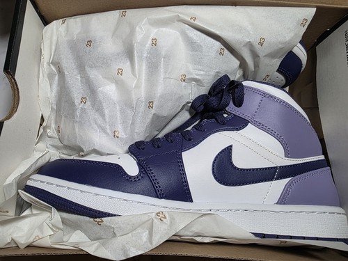 Nike Air Jordans 1 Mid 'Sky J Purple' (Blueberry) Men's Size 9 - photo 5