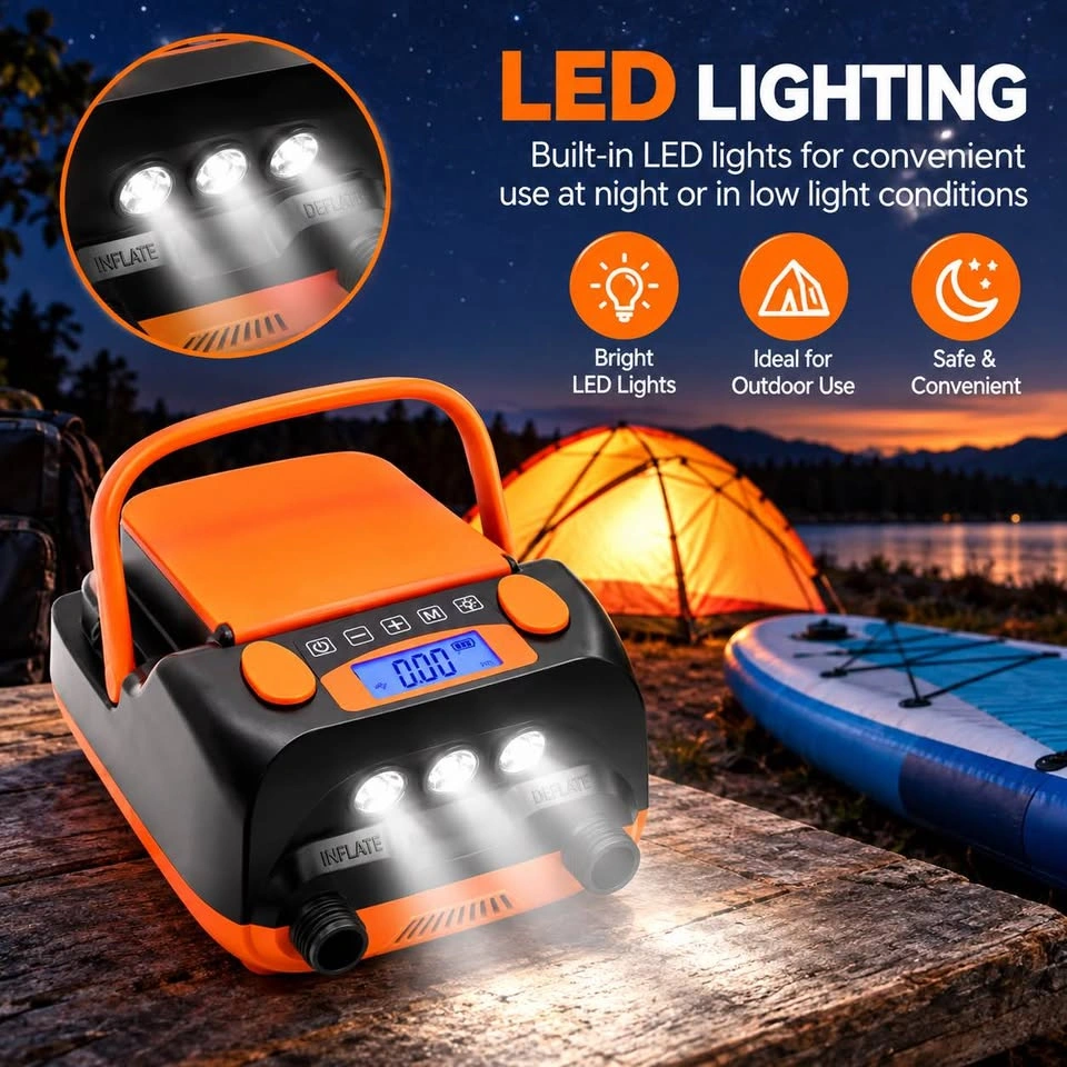 TUOMICO HT-790 Rechargeable SUP Electric Air Pump – 16 PSI - photo 2