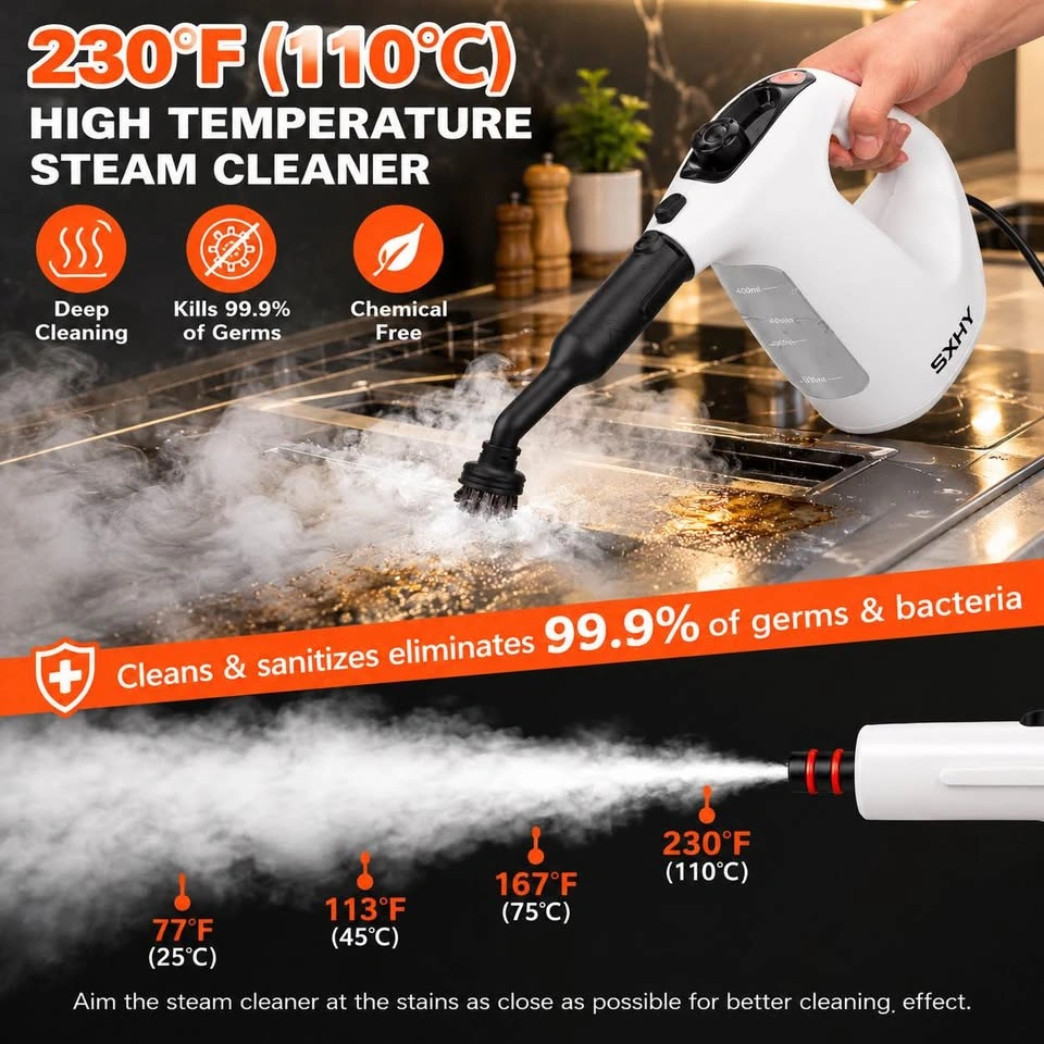 SXHY Handheld Steam Cleaner 1400W – 400ml – Complete Accessory K - photo 4
