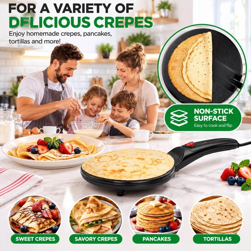 NutriChef Electric Crepe Maker – Non-Stick - photo 5