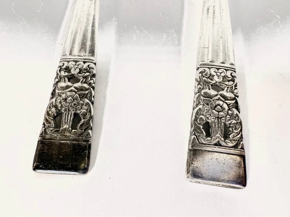 Vintage Silver-Plated Baby Fork and Spoon Set - photo 4