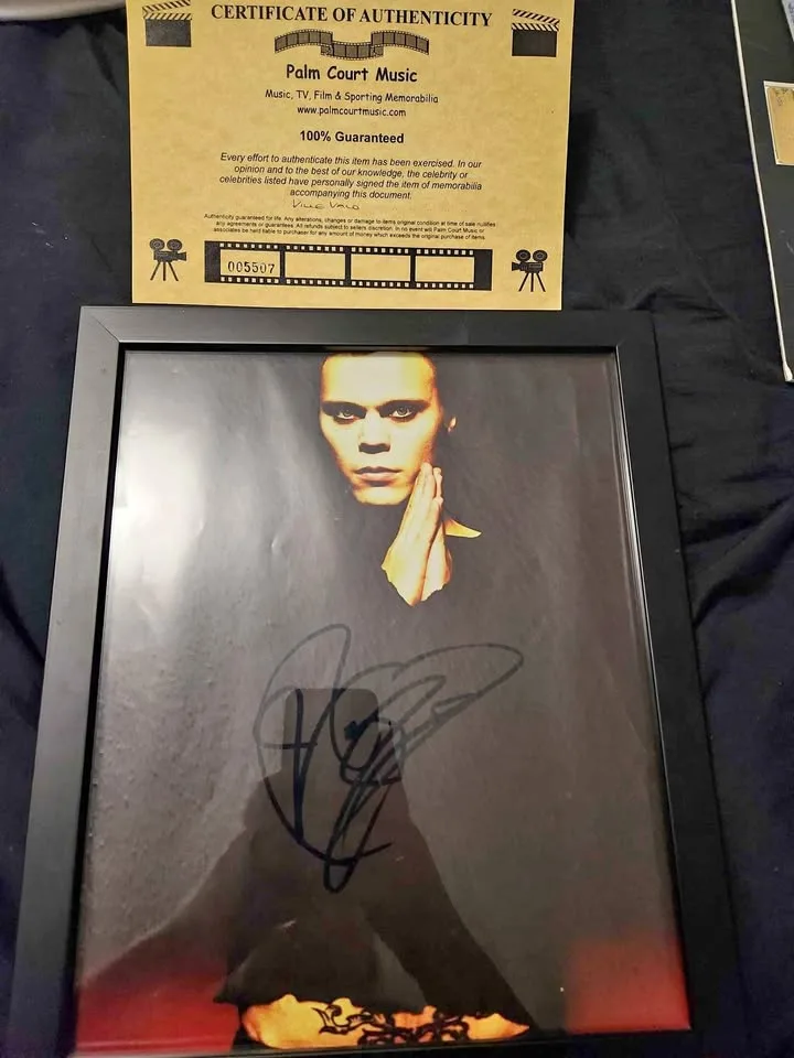 Autographed Ville Valo with COA thumbnail