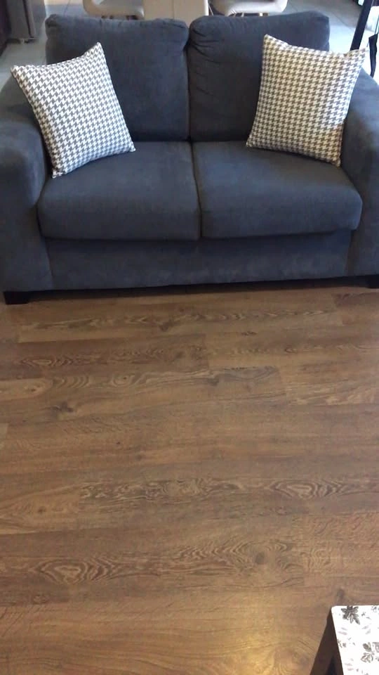 Dark Gray Sofa with Houndstooth Pillows - photo 2