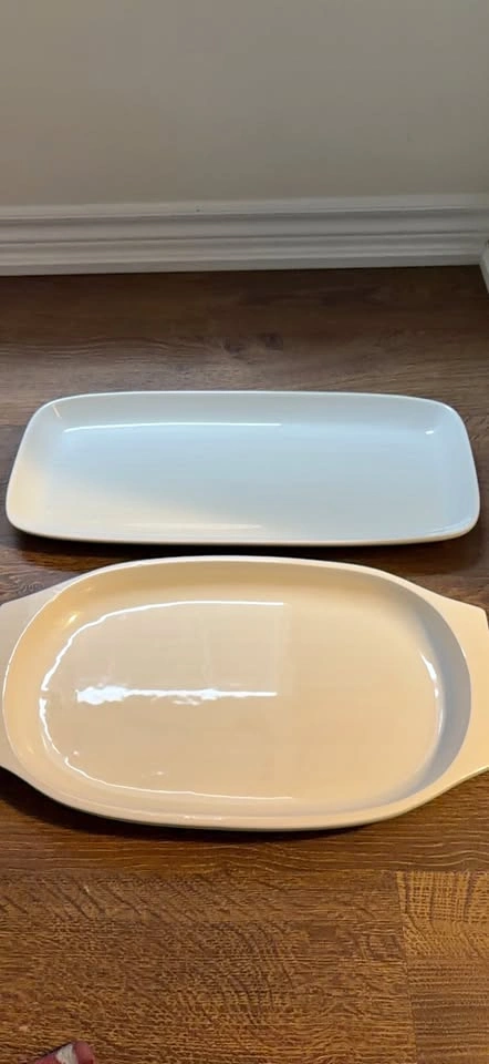 White Serving Platters