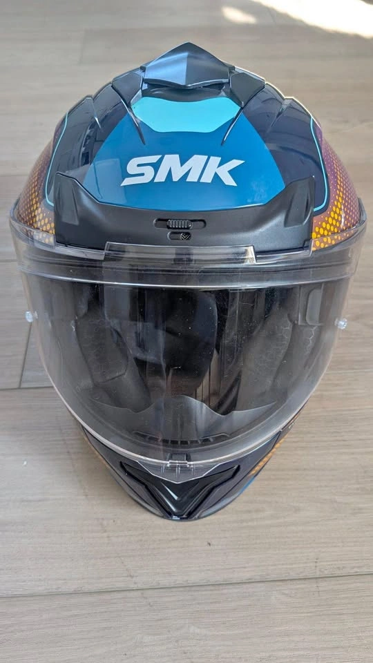 SMK Typhoon Full Face Motorcycle Helmet - Size Medium