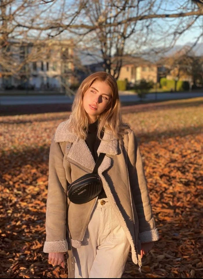 Zara Woman Faux Shearling Aviator Jacket - photo 2