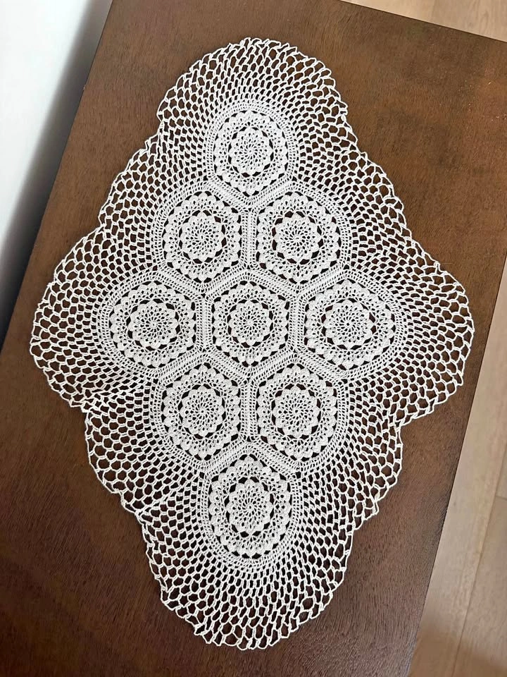 Beautiful Handmade Crochet Lace Table Centerpiece