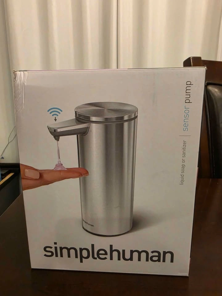 Simple human 9 Oz Brushed Stainless Steel Handsoap Dispenser - photo 2