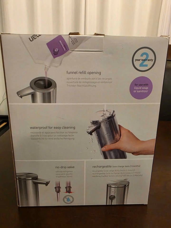 Simple human 9 Oz Brushed Stainless Steel Handsoap Dispenser - photo 4