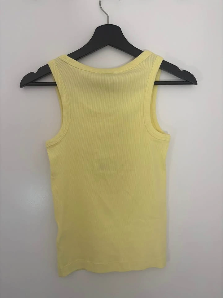 COS Ribbed Cotton Tank Top Yellow Size S NWT - photo 2