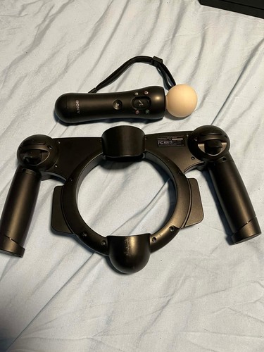 Sony Playstation Move Motion Controller with wheel attachment - photo 2