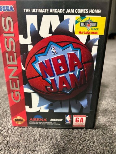 NBA Jam Sega Genesis CIB, near mint and has all inserts
