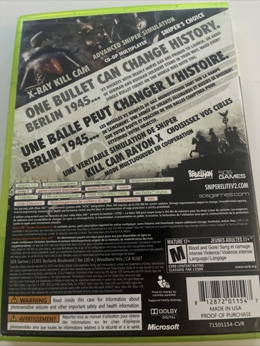 Sniper Elite V2 (Microsoft Xbox 360, 2012) - photo 2