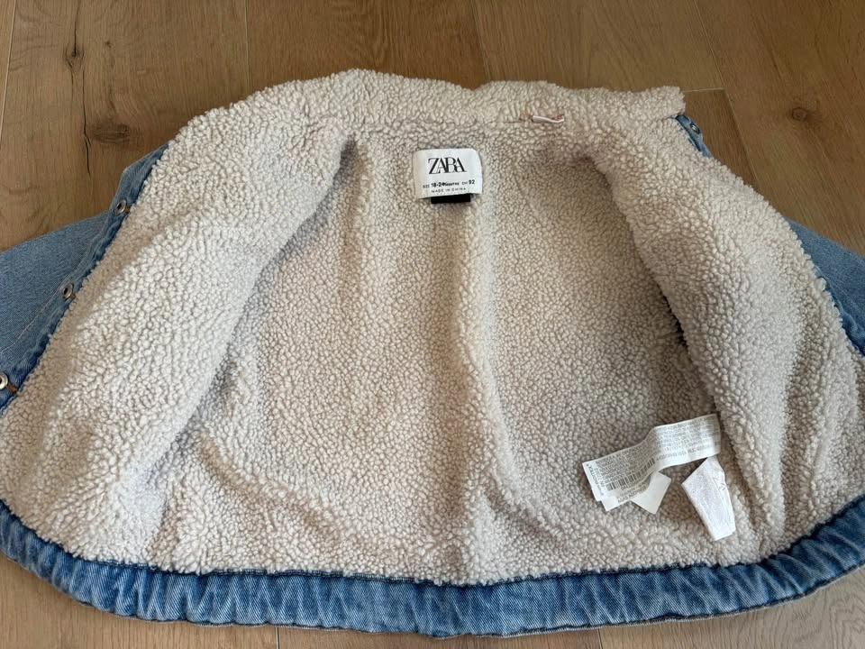 ZARA Disney Minnie Mouse Sherpa Denim Jacket – 2Y - photo 3