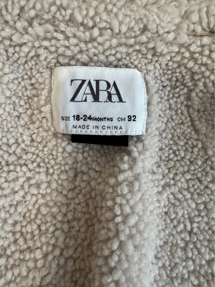 ZARA Disney Minnie Mouse Sherpa Denim Jacket – 2Y - photo 4