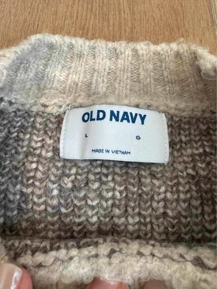 Old Navy Leopard Print Knit Sweater Size L - photo 2