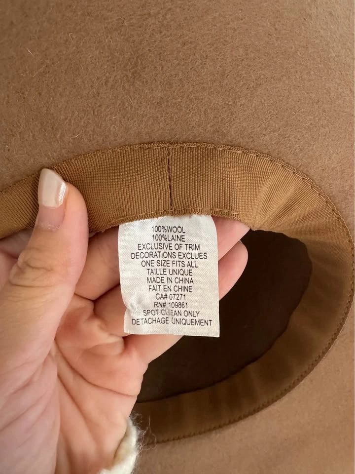 Brown Wide Brim Wool Felt Hat - photo 5
