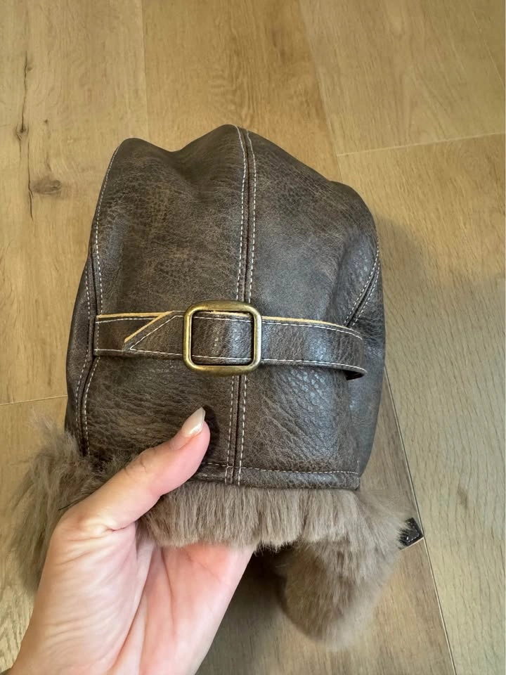 Men Faux Leather Trapper Hat - photo 3